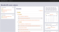 Desktop Screenshot of moodle.zslesni.cz